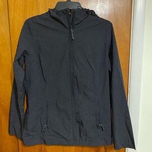 32 Degrees Cool Black Hooded Light Zip Up Jacket Women’s Size Small